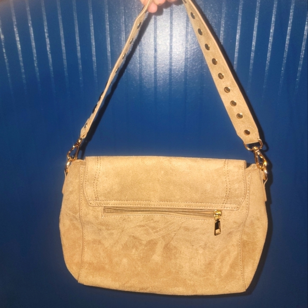 2. Beth Suede Crossbody Purse Mushroom Color Bag From Bg